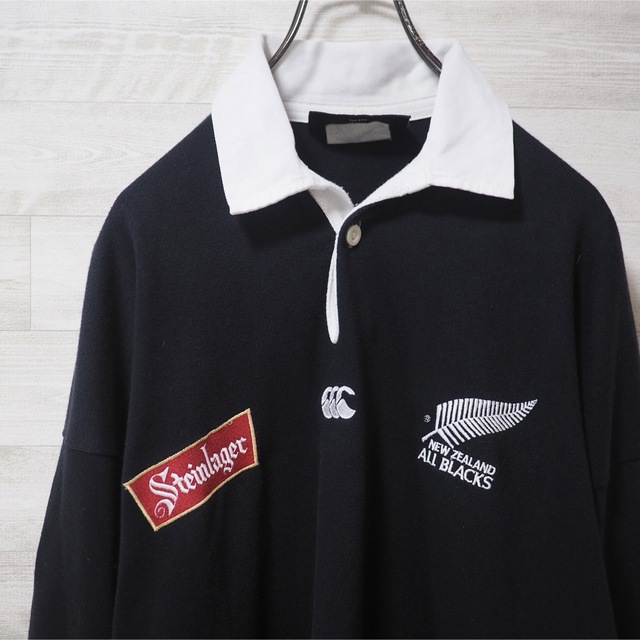 Vintage 90's CANTERBURY×ALL BLACKS ラガーシャツ 90s Canterbury of