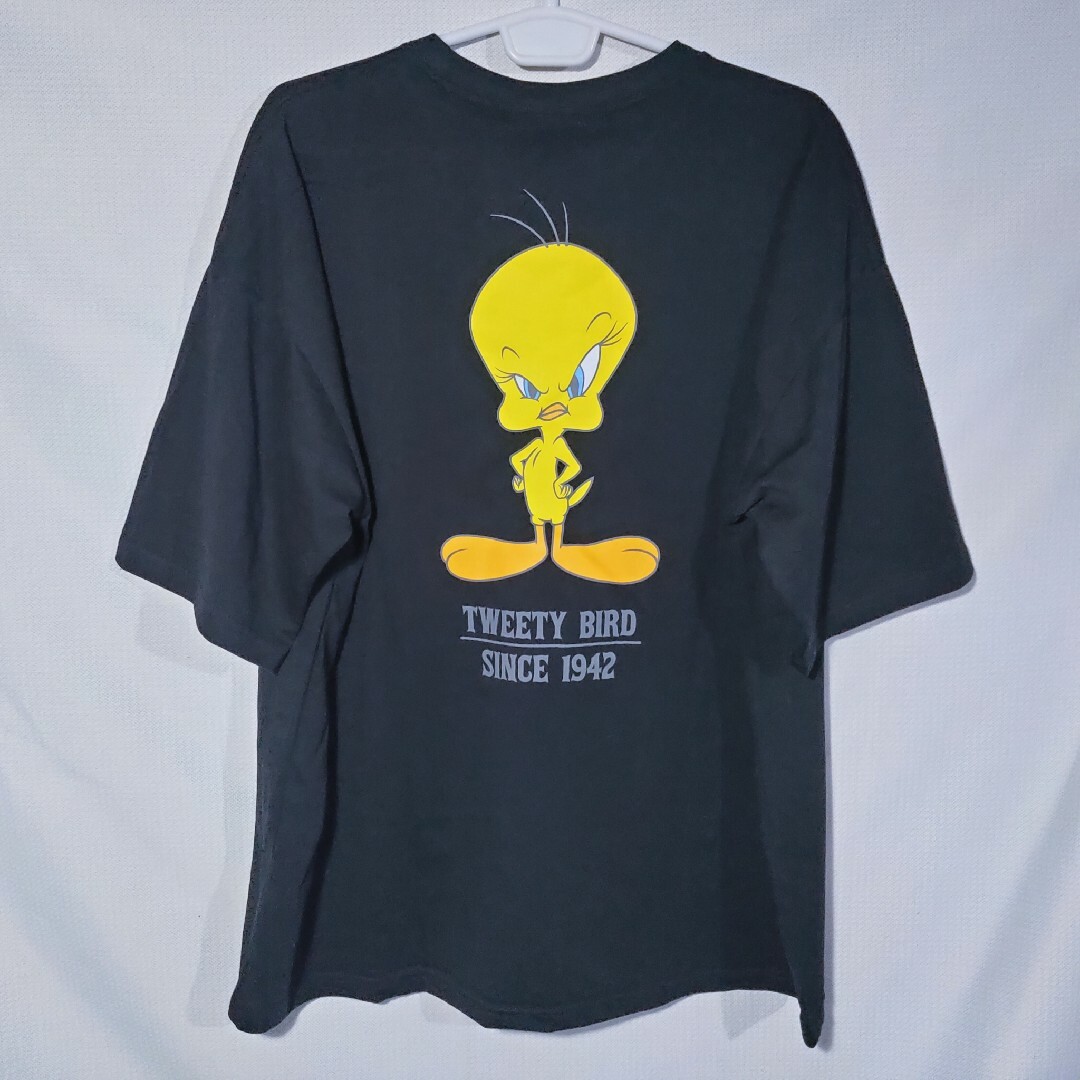 新品 Tシャツ L トゥイーティー ルーニーテューンズ ビッグサイズ 刺繍