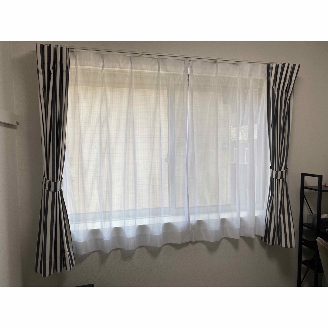 腰窓用】カーテン・レースカーテンセットの通販 by くま's shop｜ラクマ