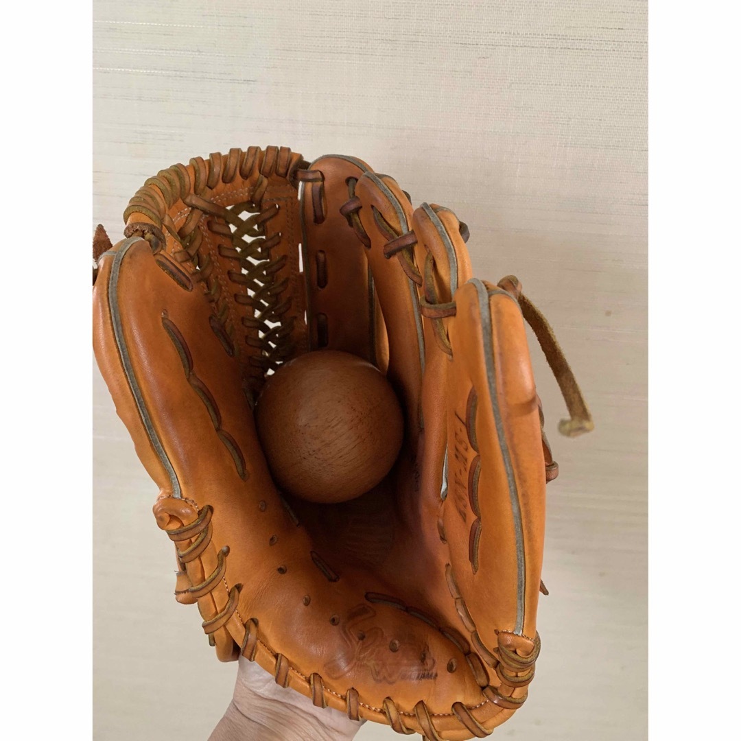 久保田スラッガー - 久保田スラッガー ms1 軟式用 オレンジ×タン紐の