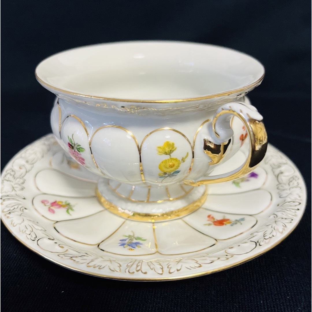 MEISSEN - アンティークマイセン グランツゴールド Xフォーム 宮廷の