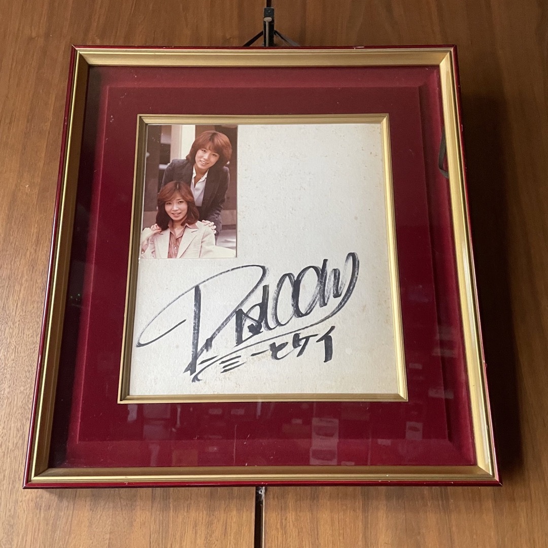 ピンクレディ直筆サイン色紙 額付の通販 by kazuo777's shop｜ラクマ