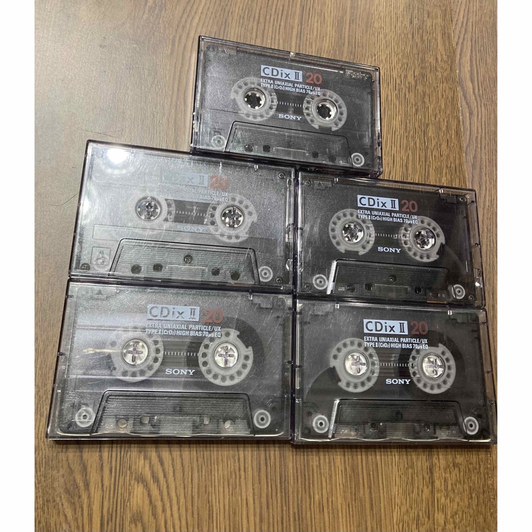 SONY - 使用済みカセットテープ SONYハイポジション CDix II20分 合計5