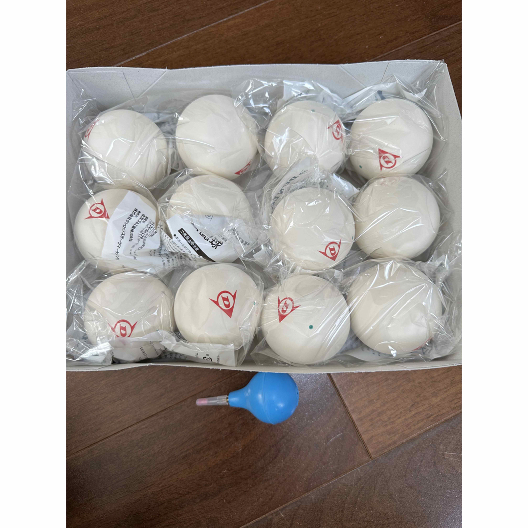 DUNLOP - ソフトテニスボール 12球 ダンロップ 軟式テニスボール 空気