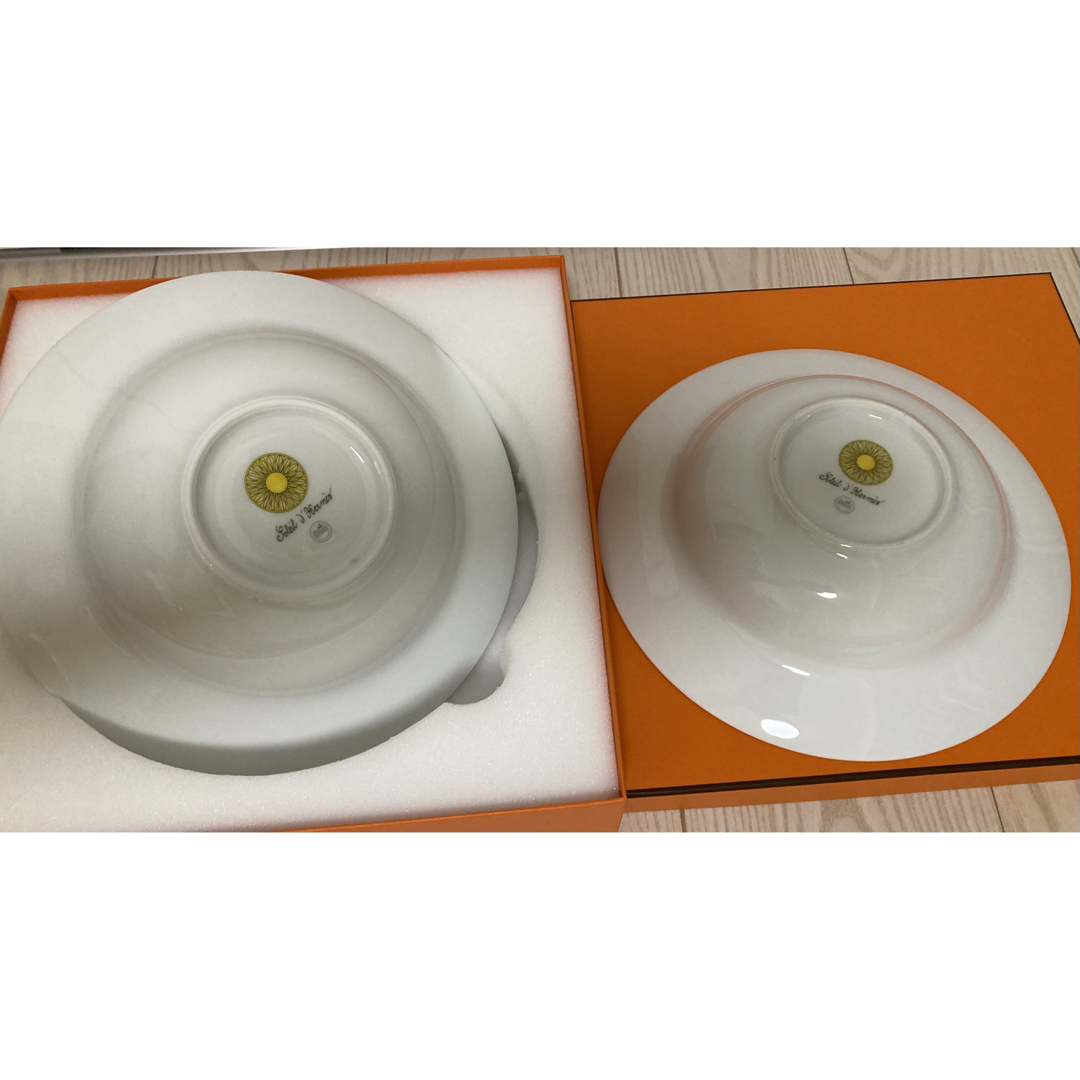 HERMES - エルメス ソレイユ パスタプレート 2枚セット 新品・未使用の