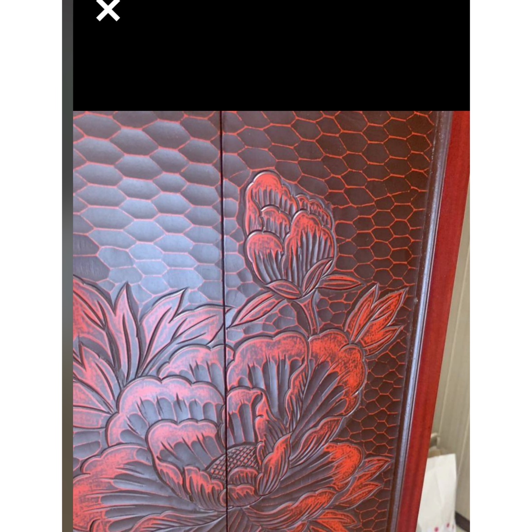 鎌倉彫 三面鏡ドレッサー 超お安くお買い得 昭和レトロの宝物 早い者