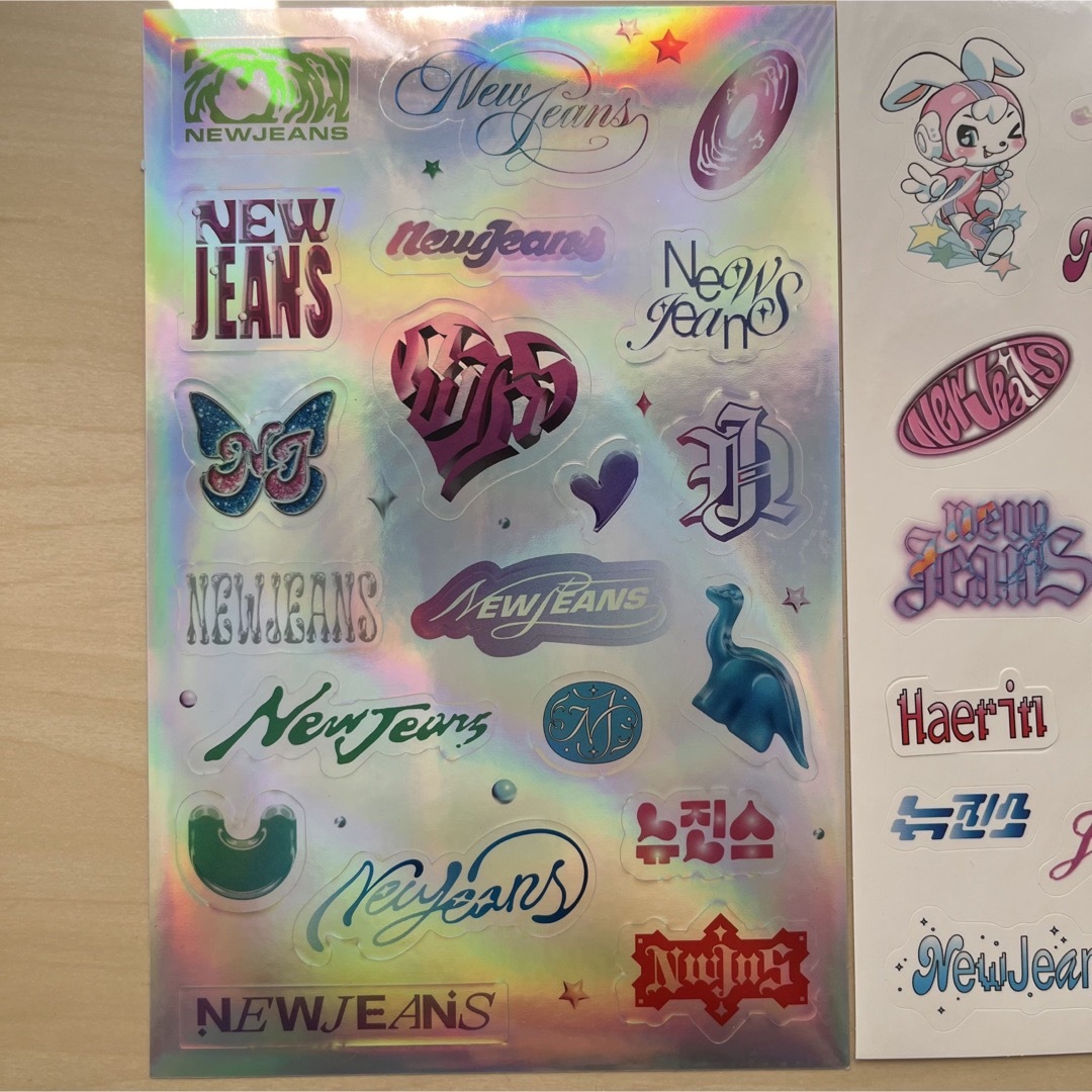 newjeans ニュージーンズ ステッカー3種セットの通販 by ☺︎｜ラクマ