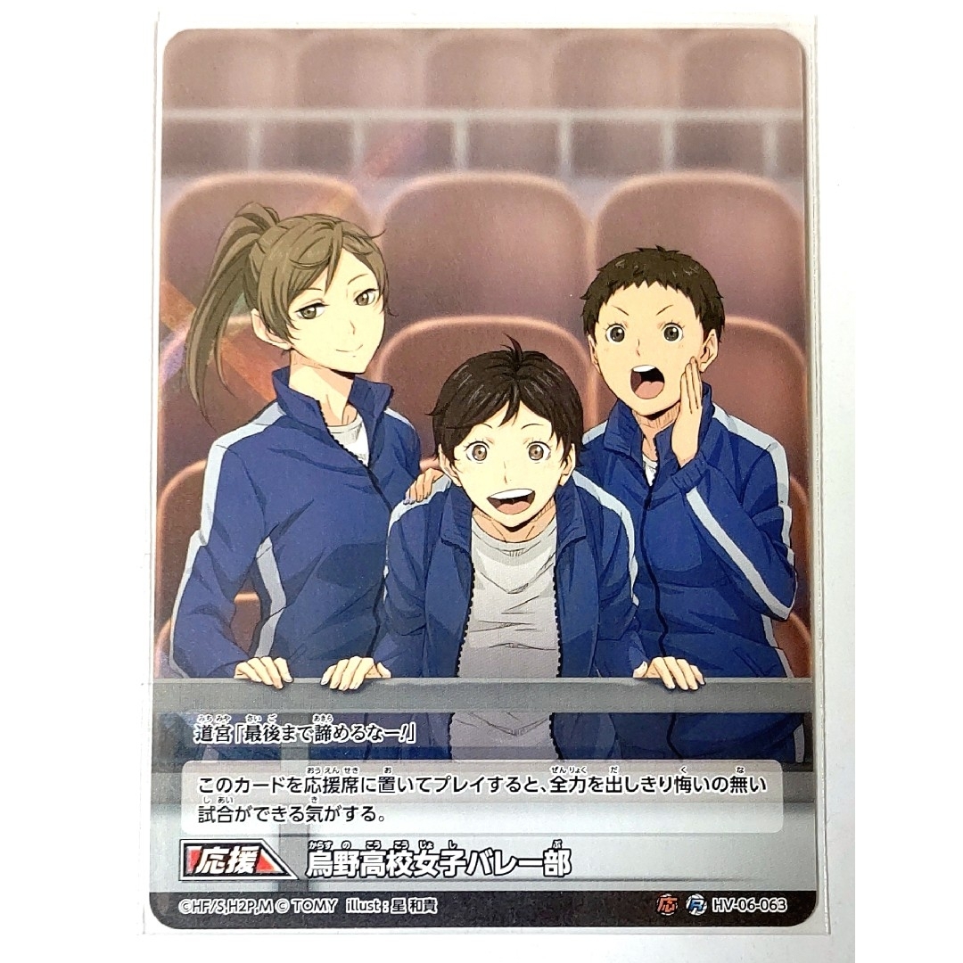 06-63応 ハイキュー バボカ 6 烏野高校女子バレー部 応援カードの通販