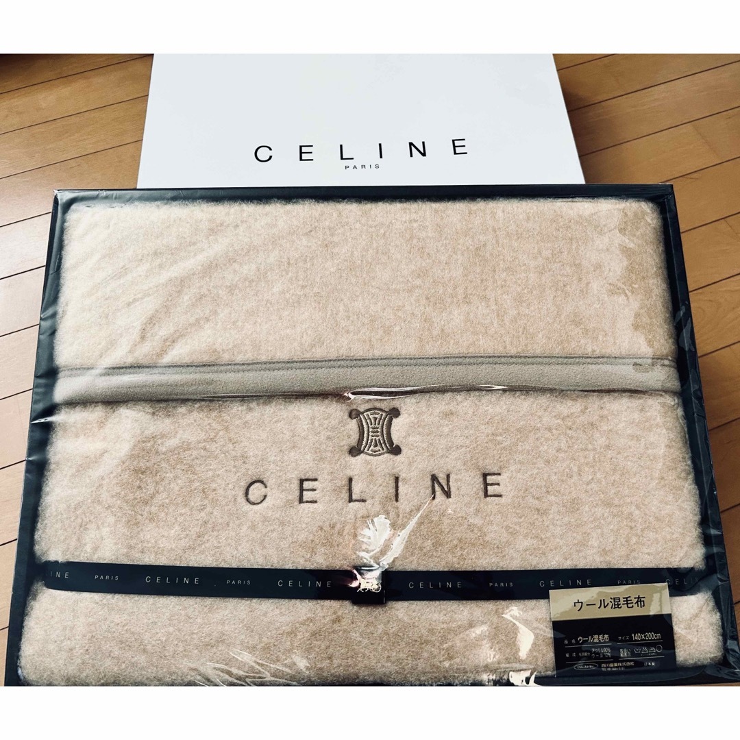 CELINE - ⭐️CELINE セリーヌ⭐️ウール混⭐️毛布⭐️西川製の通販