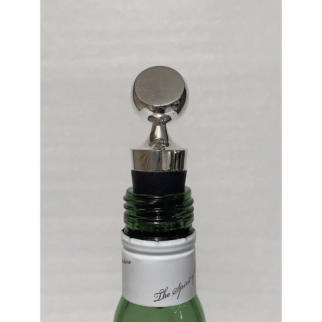 イタリア・イタルシルバー社製ボトルストッパー(密封栓)純銀張り