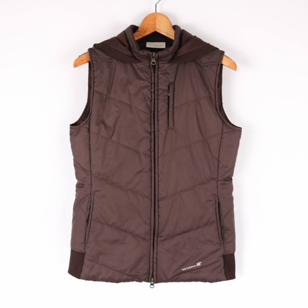 New Balance - ニューバランス 中綿ベスト フード付き ジップアップ