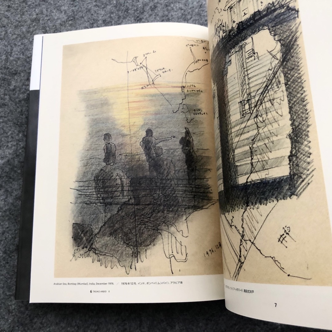 安藤忠雄【兵庫県立美術館 青いりんご サイン・ドローイング付】安藤