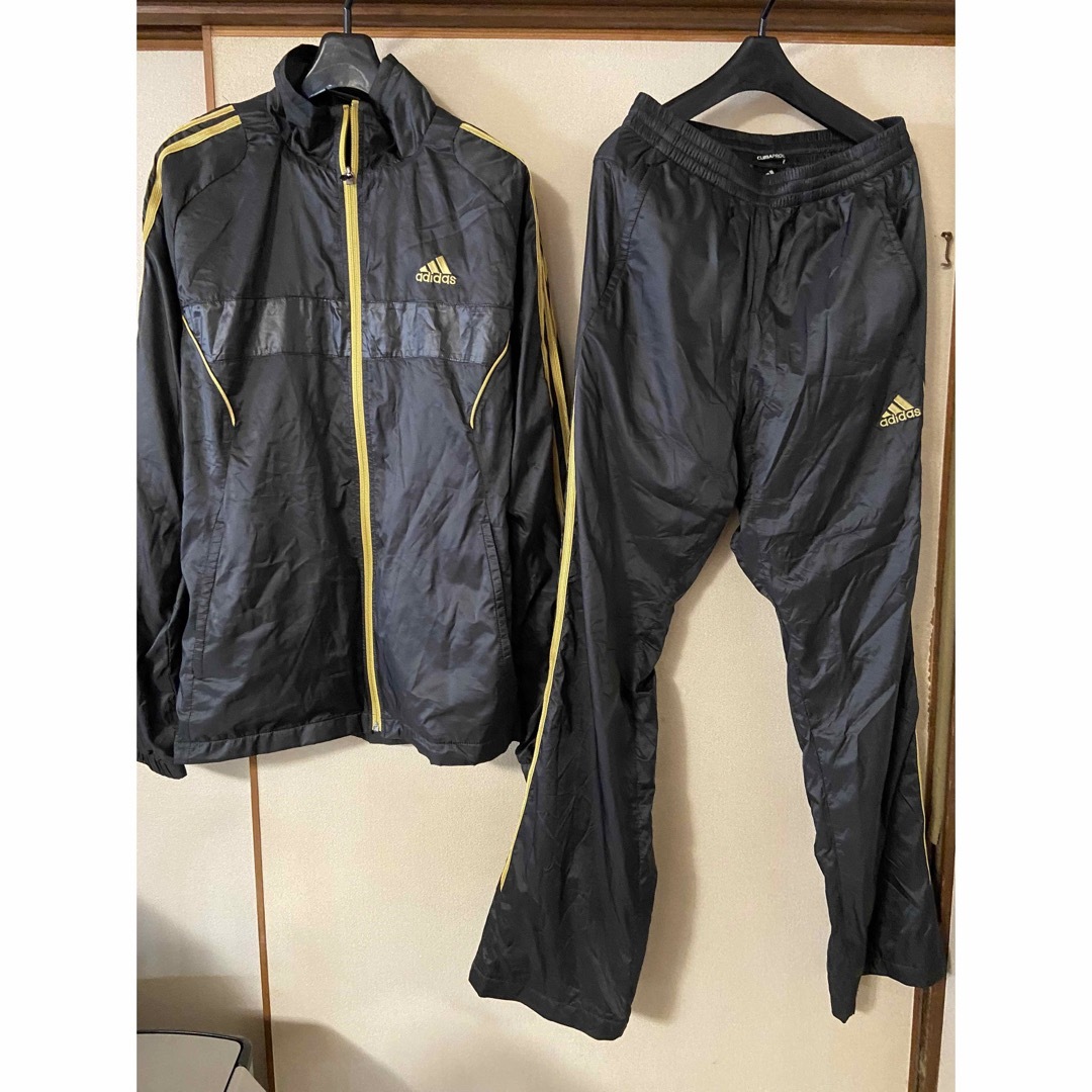 adidas - アディダス 上下 ウィンドブレーカー 裏メッシュ ブラック