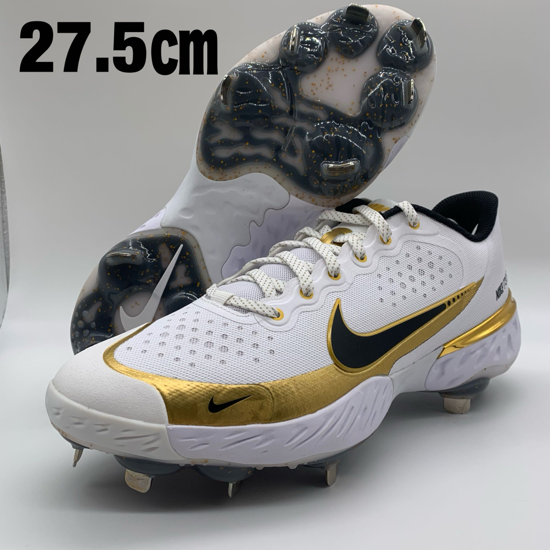 NIKE - NIKE 野球 スパイク ホワイト ゴールド 白 金 27.5
