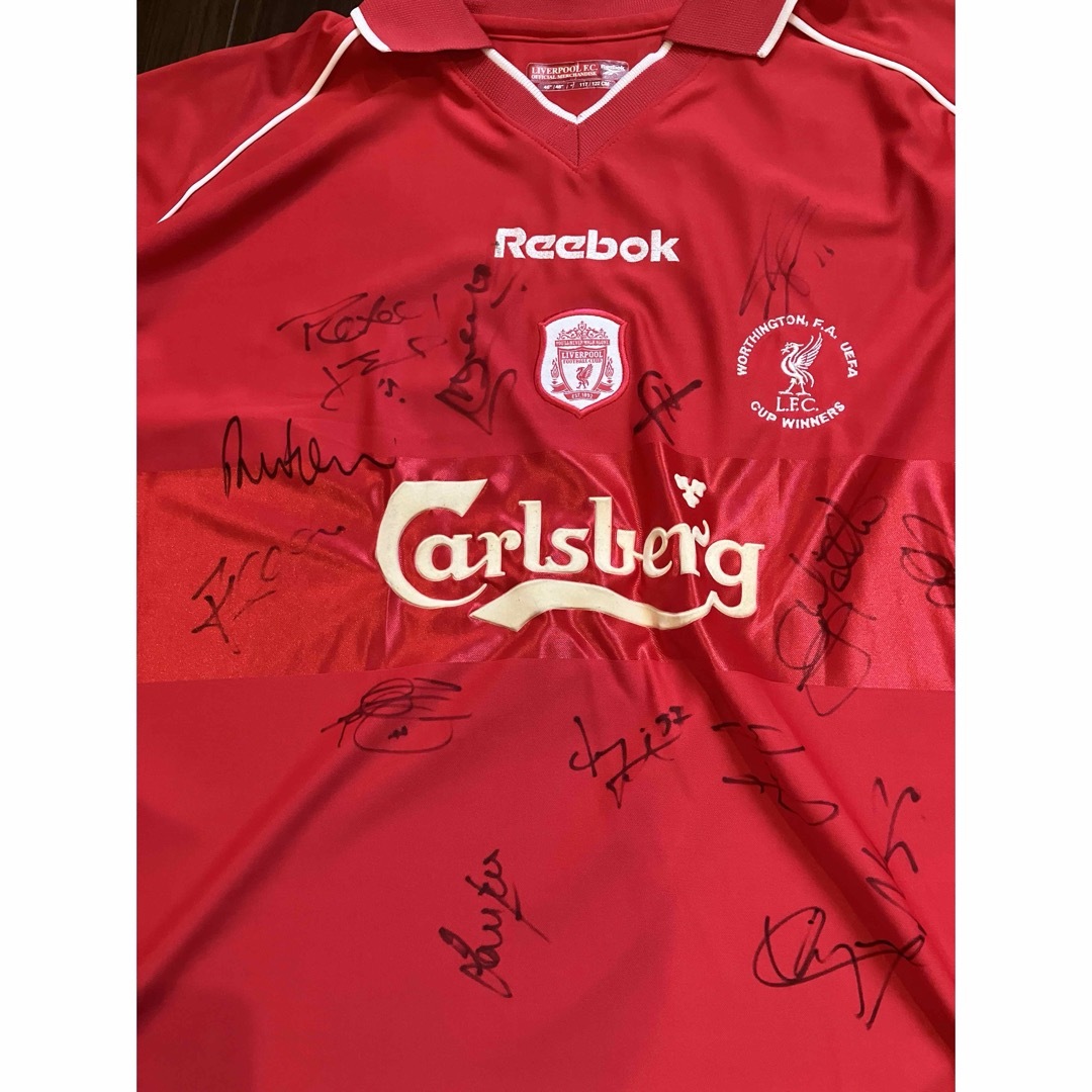 Reebok - 2000/2001リバプールUEFAカップ優勝記念サイン入り