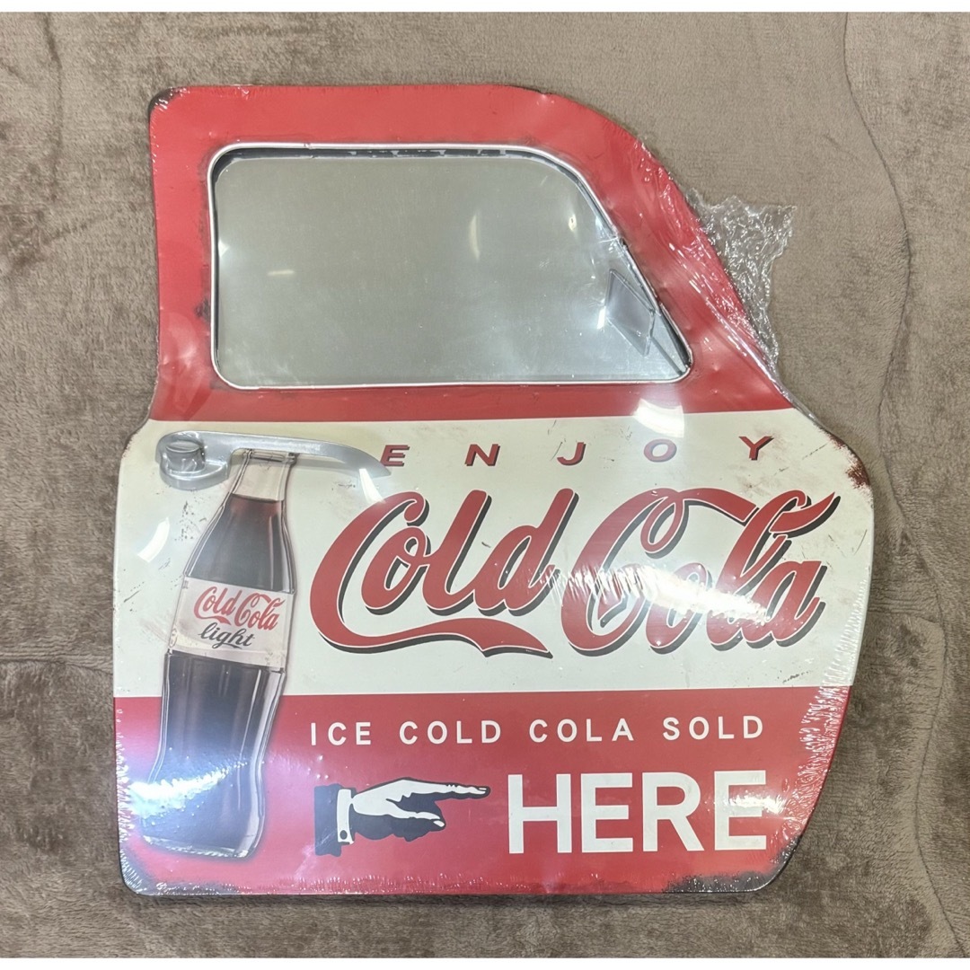 特大54.5×44.5 コカコーラ パブミラー ヴィンテージCoca-Cola 特大54.5