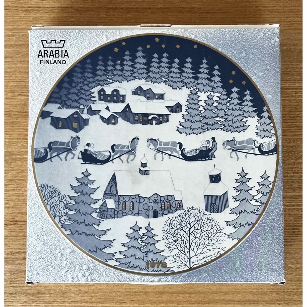 ARABIA - ARABIA ウオシッキネン 1978年クリスマスプレート(イヤー