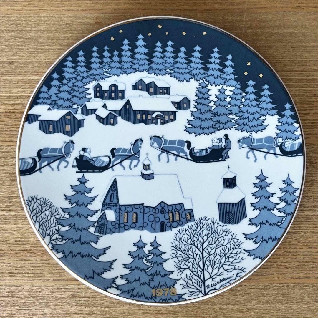 ARABIA - ARABIA ウオシッキネン 1978年クリスマスプレート(イヤー