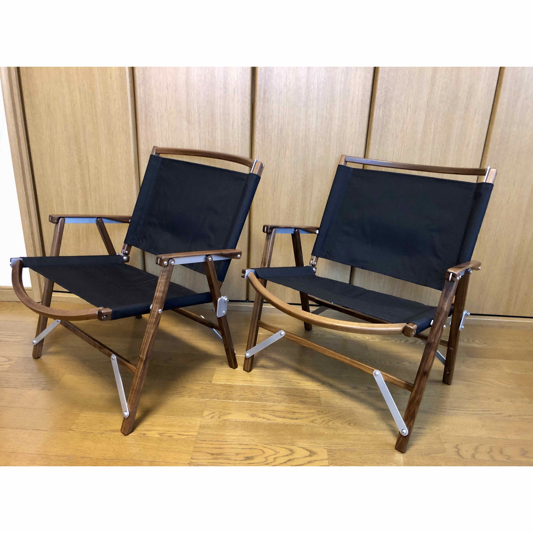 カーミットチェア ウォールナット ブラック（2脚セット）の通販 by cx