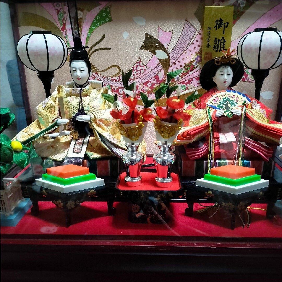 雛人形 ガラスケース オルゴールの通販 by にゃん汰's shop｜ラクマ