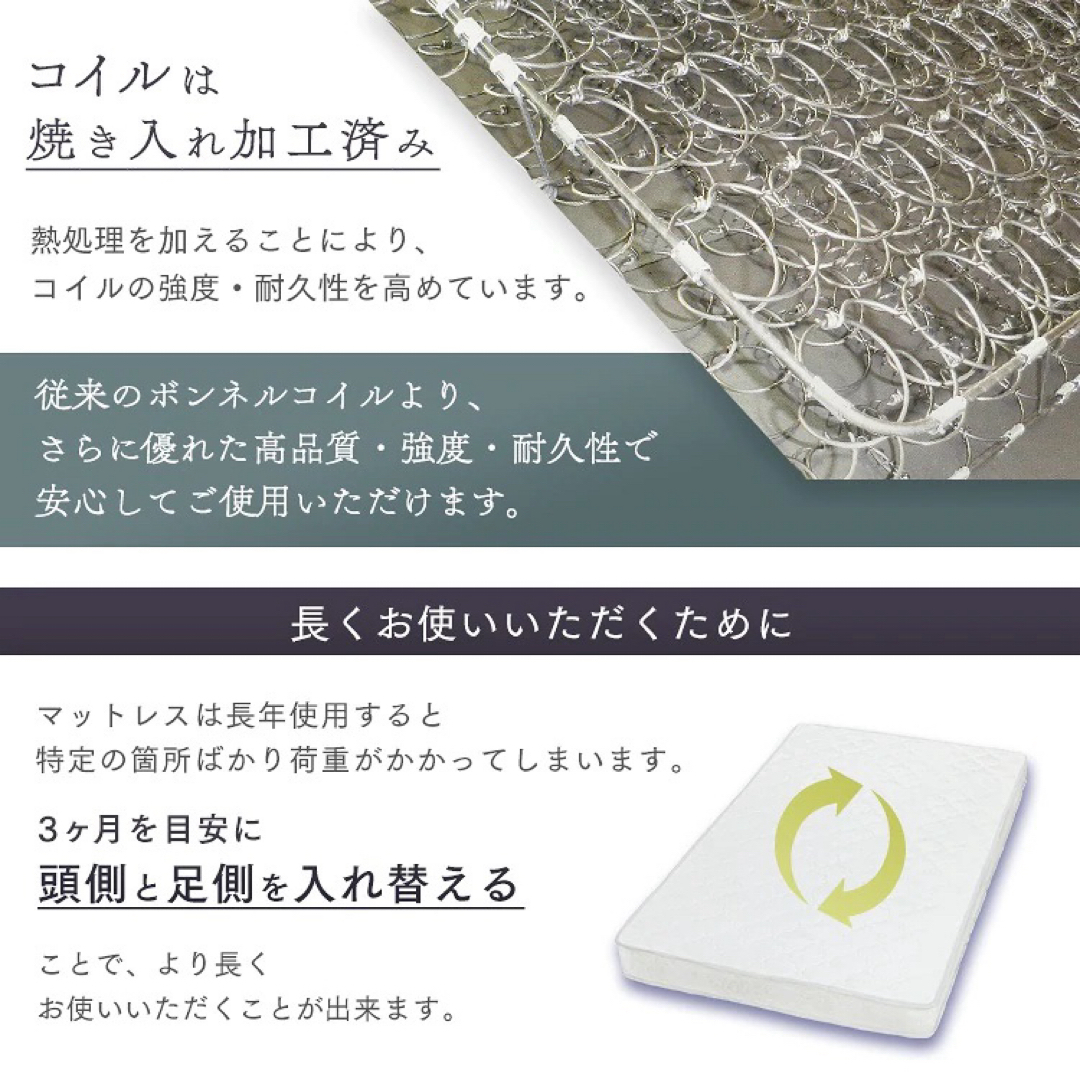 布団 ボンネルコイル マットレス ダブル 寝具 無印 布団 ベッド ニトリ