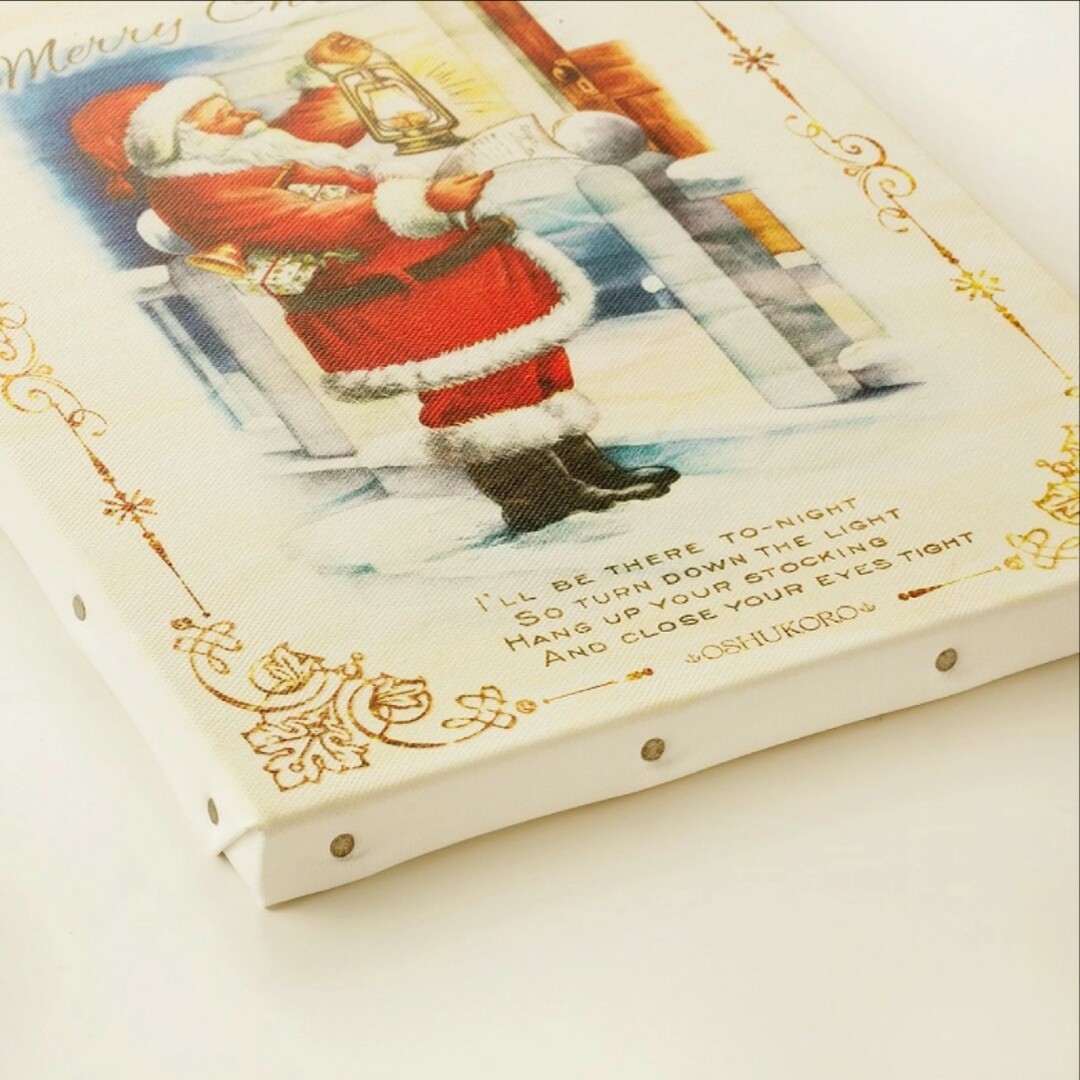 キャンバスアートパネル27】クリスマス サンタ☆飾り付け玄関 絵