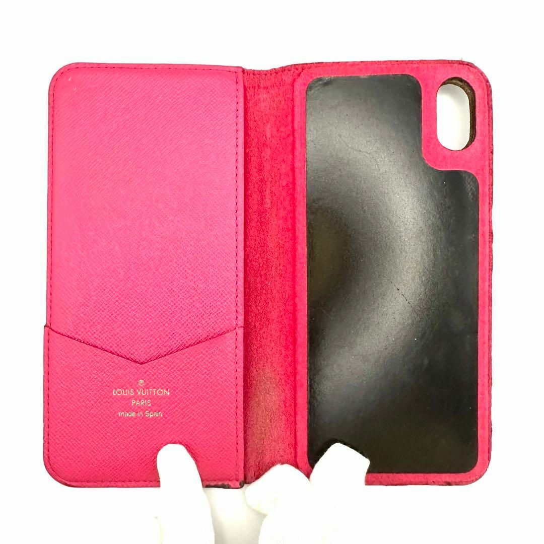 LOUIS VUITTON - iPhone Xケース ルイヴィトン フォリオ モノグラム