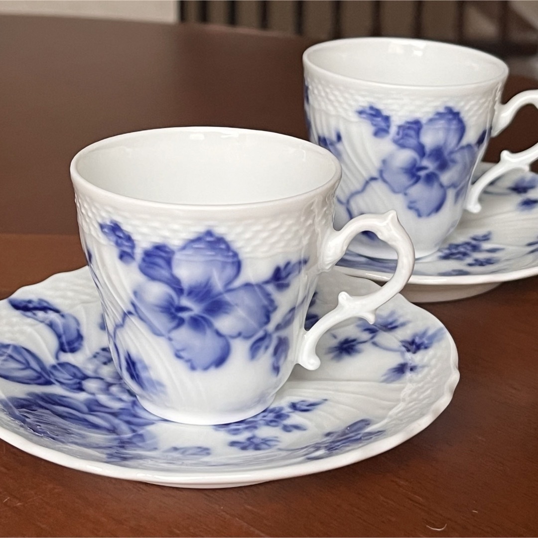 Richard Ginori - 【美品】リチャードジノリ☆ローズブルー☆C/S ペア