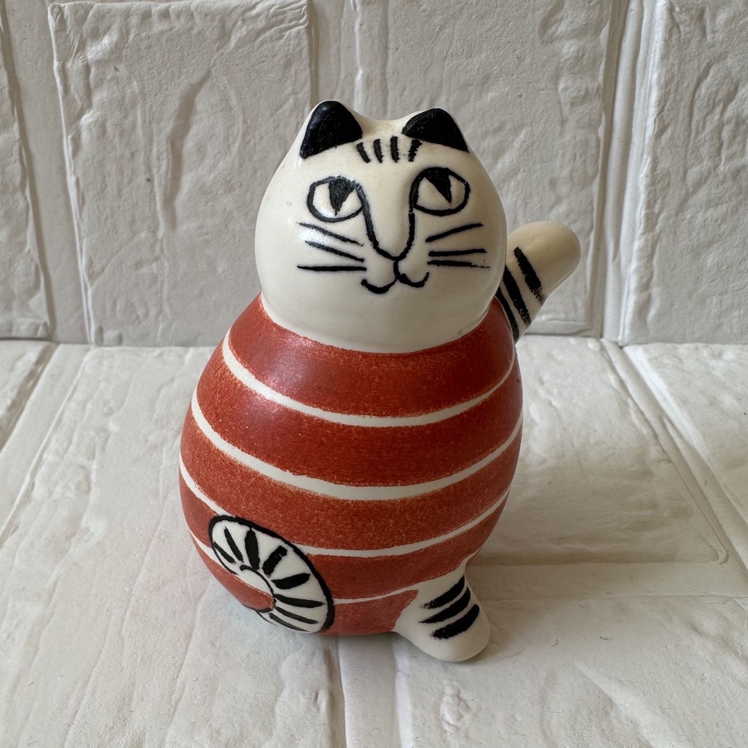 Lisa Larson - レア！ リサ ラーソン スウェーデンのまねくねこ 赤