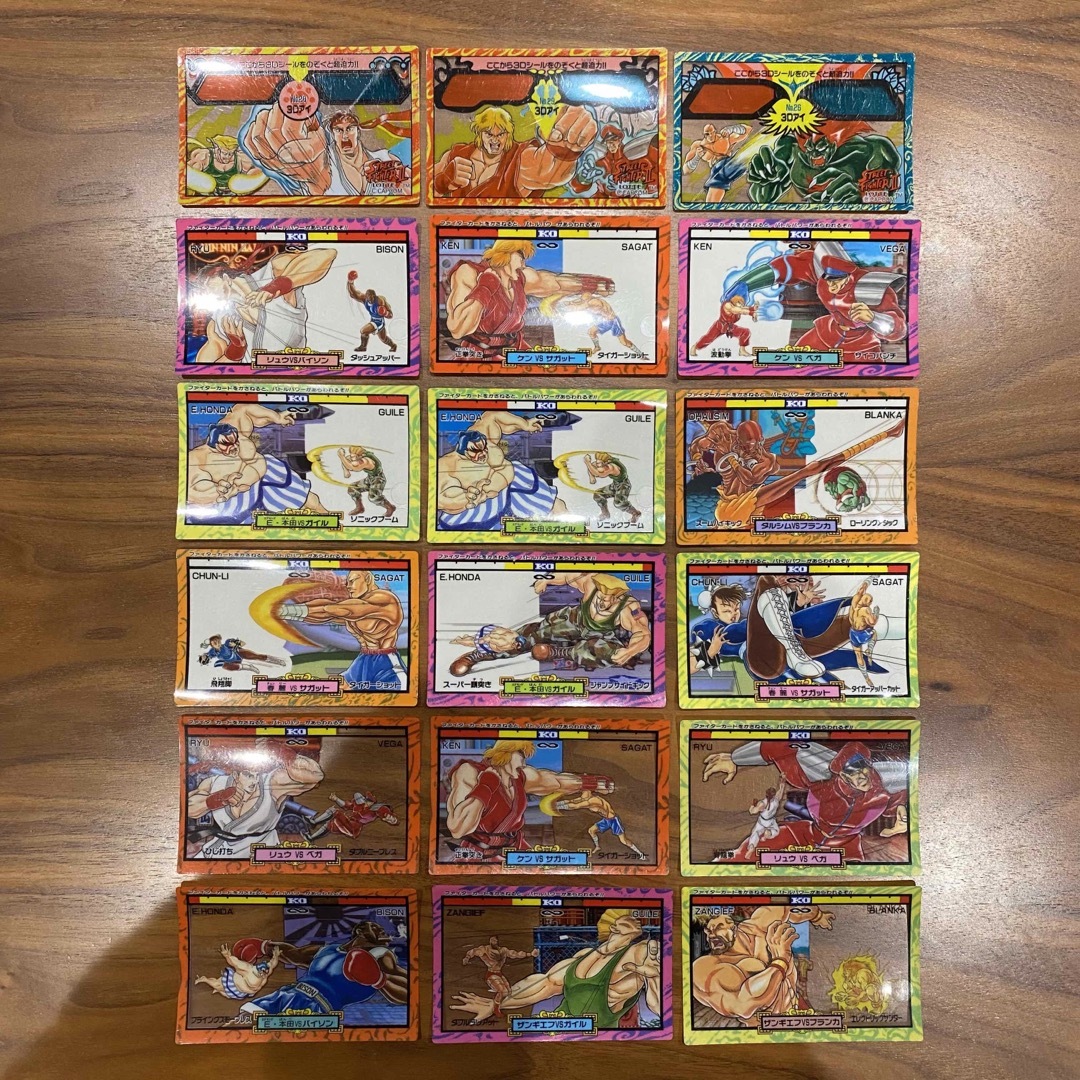 CAPCOM - ストリートファイターⅡ カード18枚 90年代 レトロの通販 by