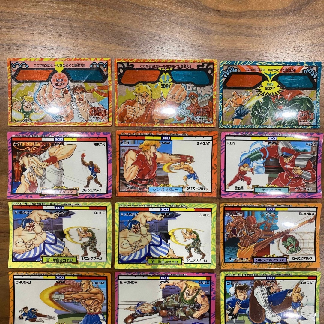 CAPCOM - ストリートファイターⅡ カード18枚 90年代 レトロの通販 by