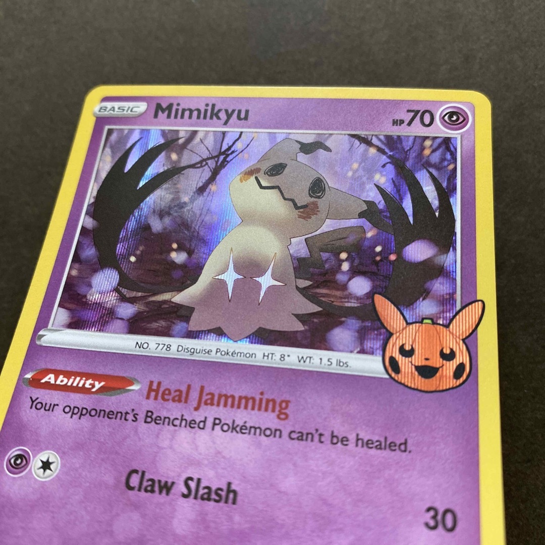 ポケモン - ミミッキュ 英語版ポケモンカード キラ ハロウィンの通販