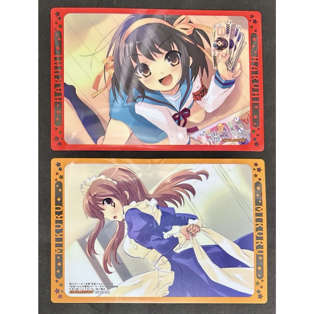 涼宮ハルヒの憂鬱 特典 イラストカード ポストカード まとめ売りの通販