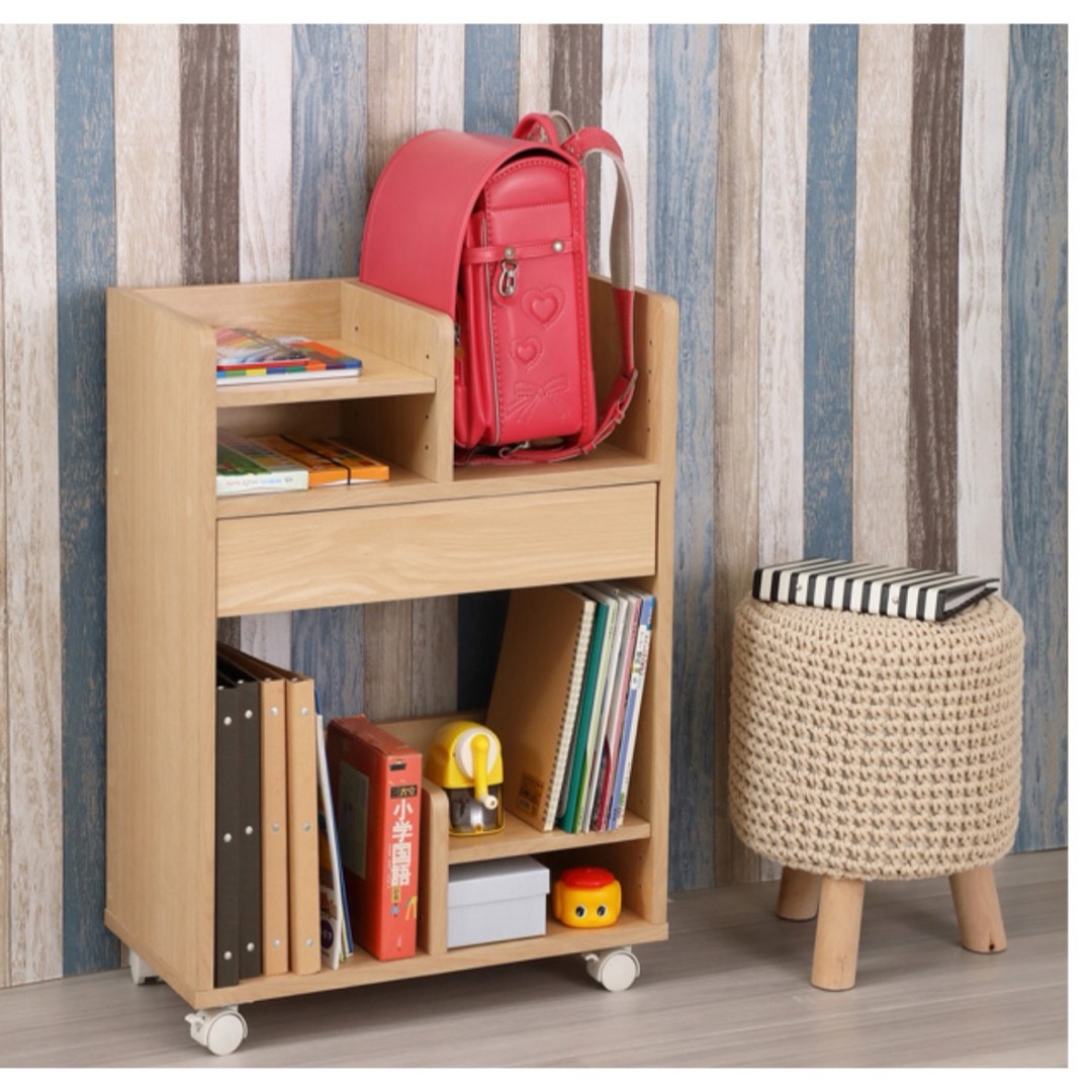 新品 送料無料】ランドセル収納ワゴン 全2色 ランドセルラック