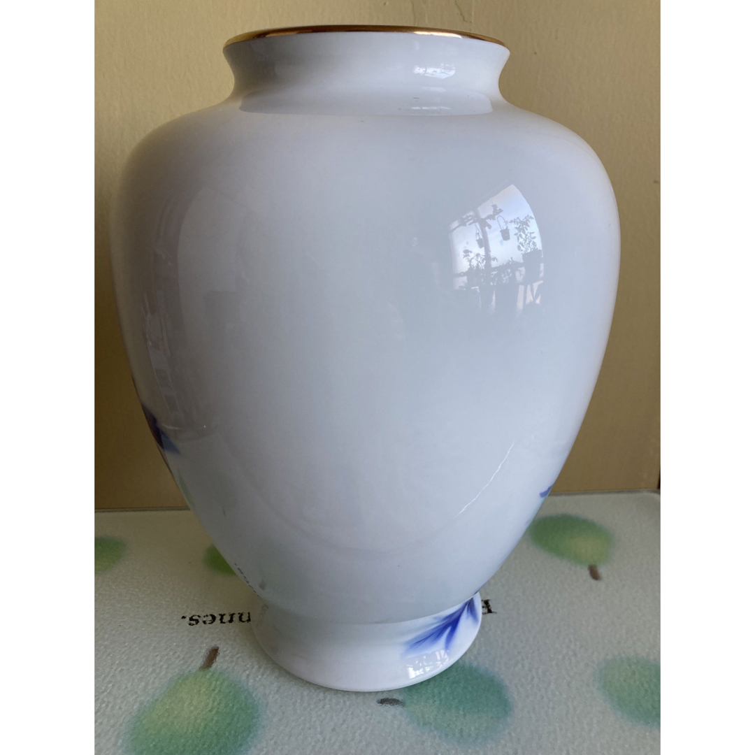 深川製磁 - 昭和レトロ 深川製磁 花瓶 宮内庁御用達 染錦牡丹 紅白牡丹