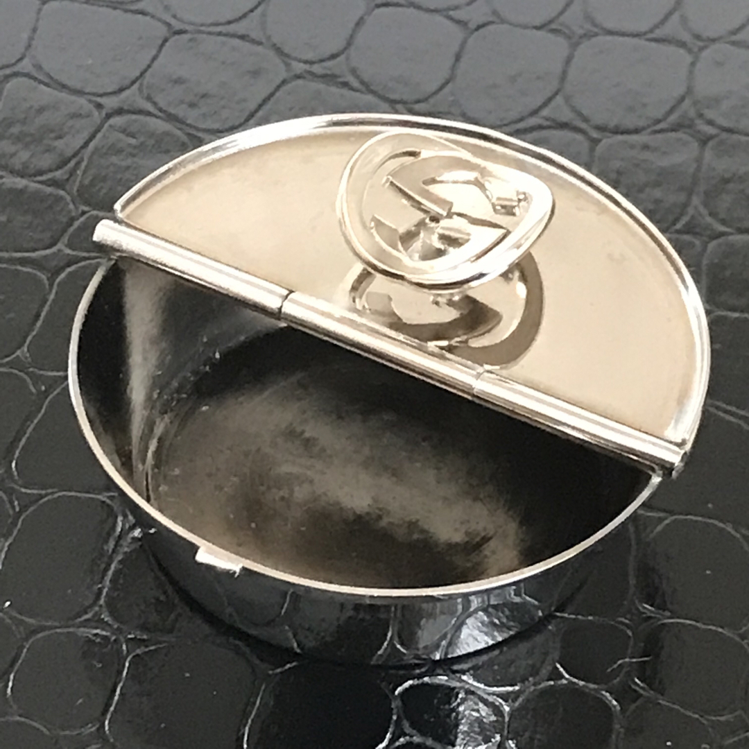 GUCCI - グッチ アッシュトレイ 灰皿 ミニ ミニサイズ GG シルバー