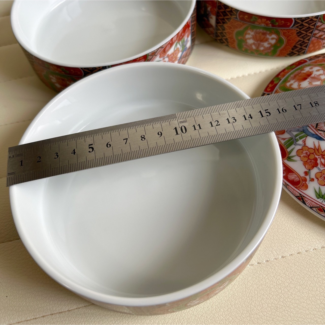 有田焼 - 三洋陶器 龍峰窯 林斎 古伊万里 三段重 蓋付き重ね鉢 金彩