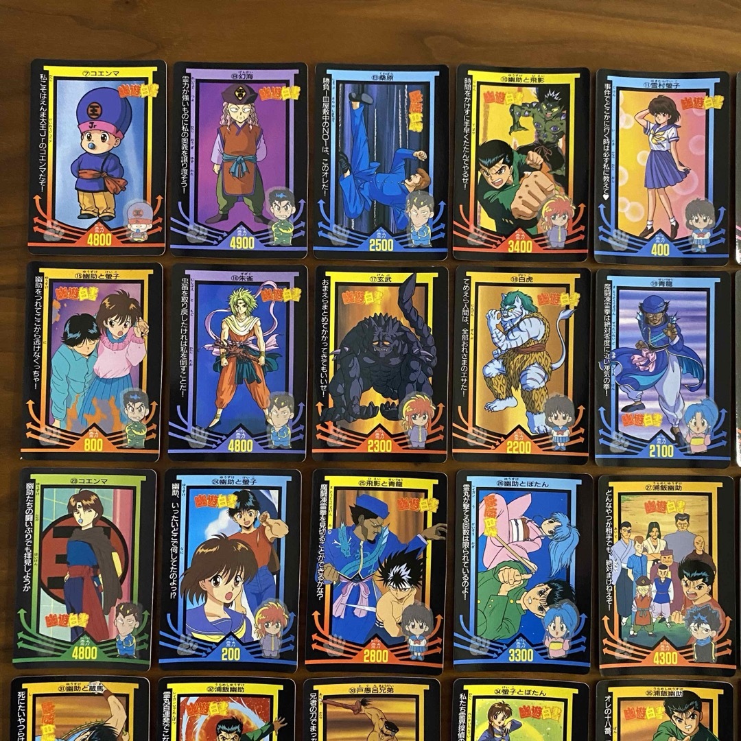 集英社 - 幽遊白書 カード36枚セット 90年代 レトロの通販 by にゃん