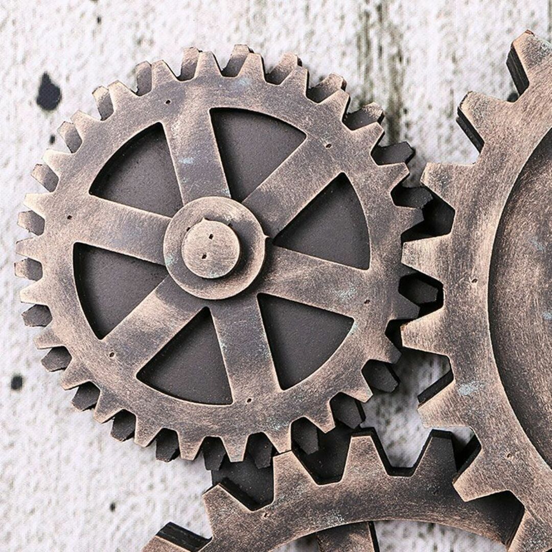 壁掛け 歯車 デザイン アメリカンレトロ アンティーク オブジェ