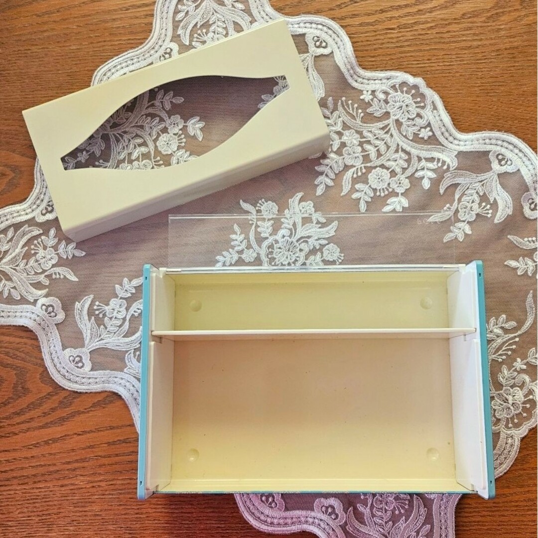 希少 昭和レトロ アンティーク POLA コットン ティッシュケース 新品の