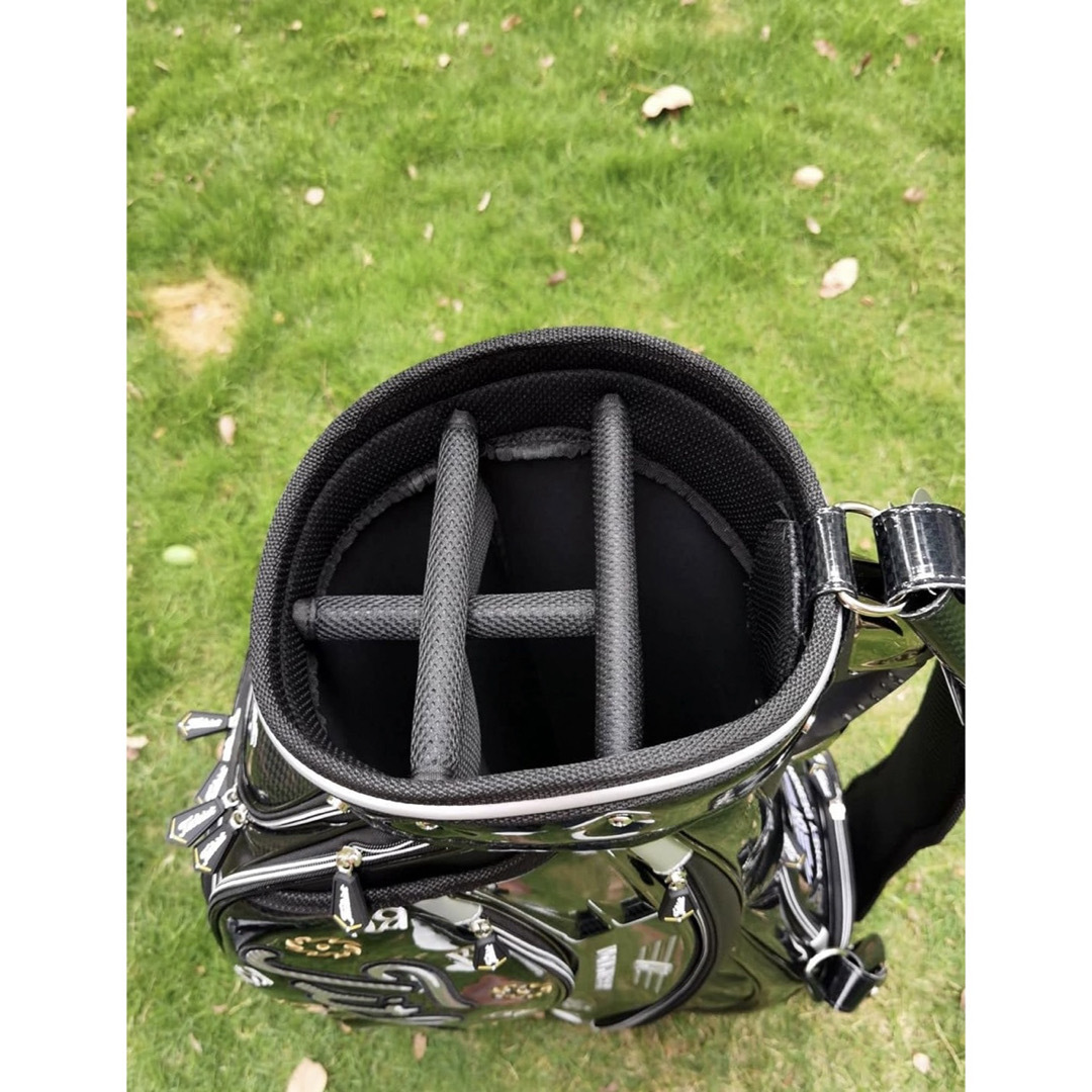 キャディバッグ PUレザー スポーツゴルフバッグ メンズゴルフバッグ