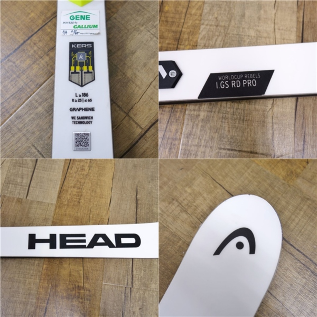 ヘッド HEAD WORLCUP REBELS I.GS RD PRO 186cm センター63mm