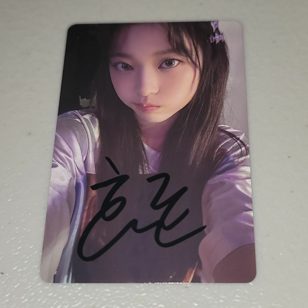 NewJeans ヘリン 直筆サイン Get Up トレカの通販 by てでぃ@プロフ