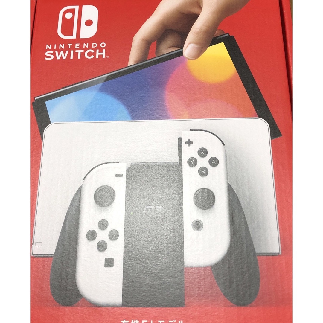 Switch本体有機EL JCホワイト ケース+カセット付き 訳あり商品 NEW☆有機