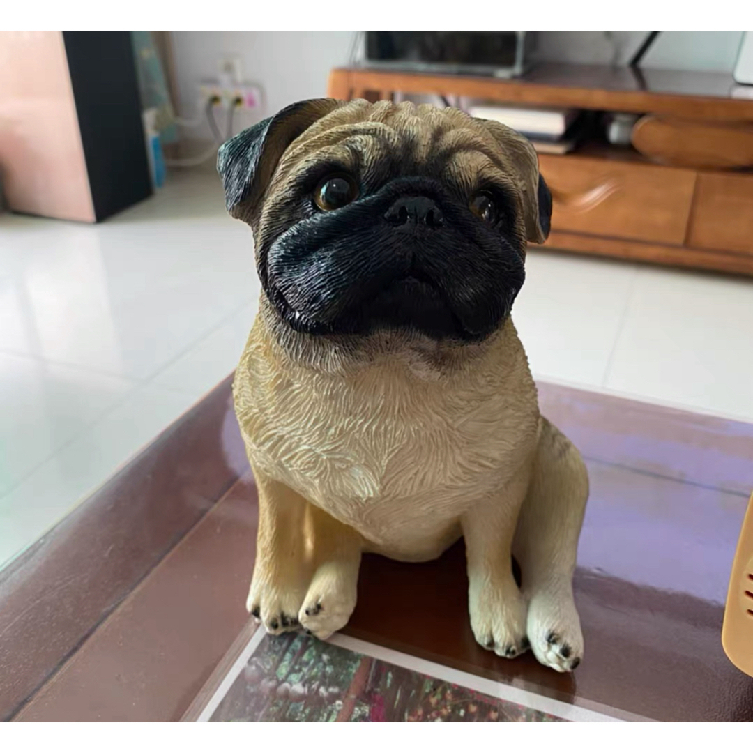 ガーデンオーナメント パグ 犬置物 パグ犬 飾り玄関 庭 ガーデン
