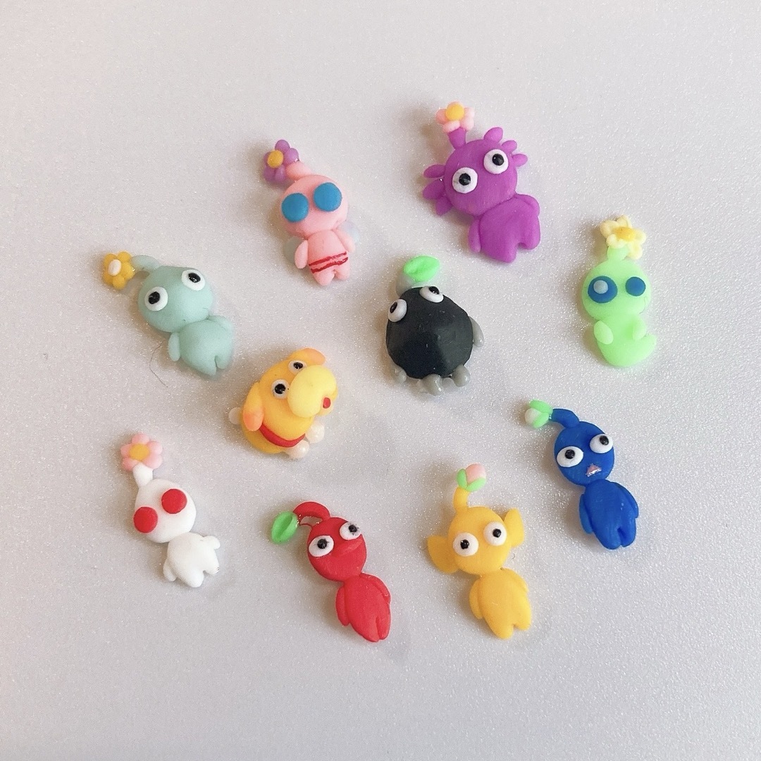 ピクミン 3dネイル 3dパーツ 3dネイルパーツ ネイルパーツの通販 by