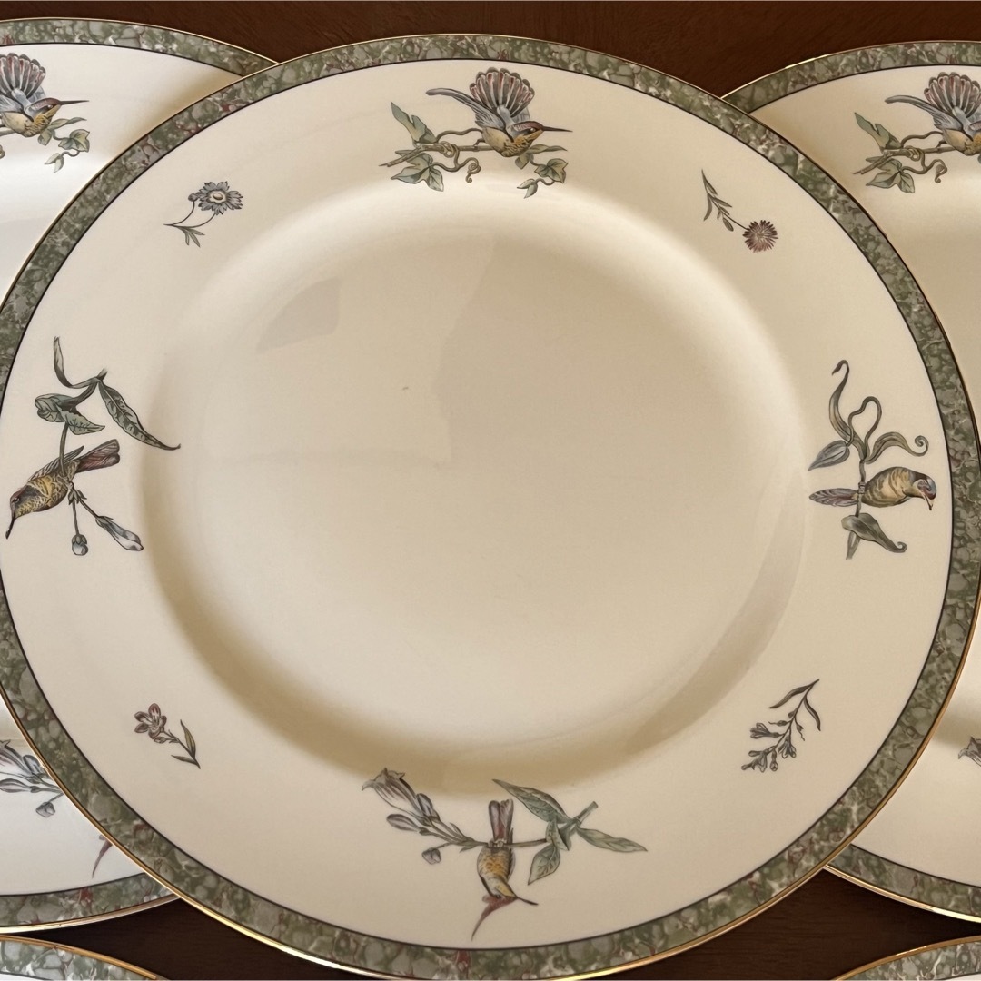 黒壺美品】ウェッジウッド☆ハミングバード☆深皿6枚