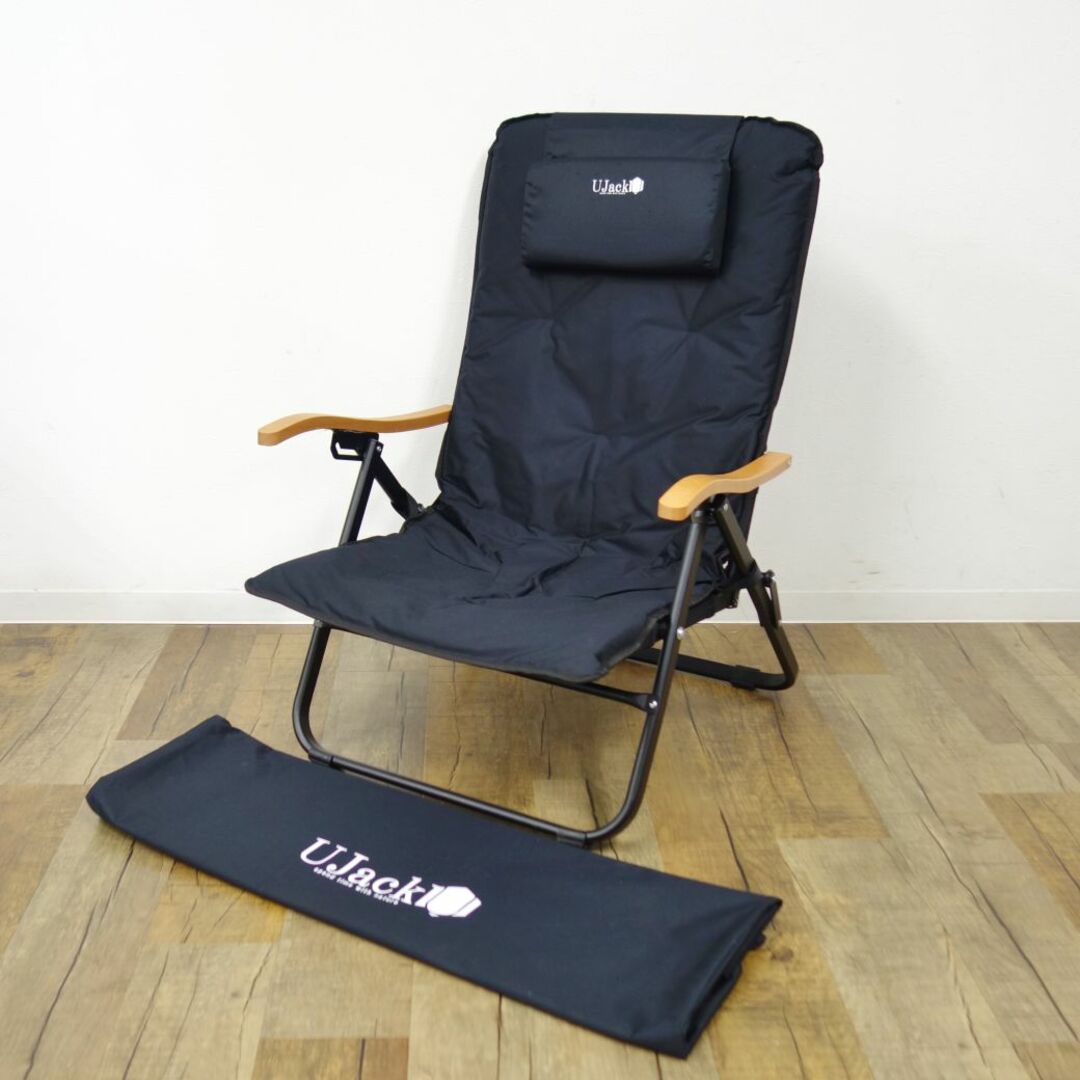 美品 ユージャック Ujack リクライニング ローチェア クッションマット