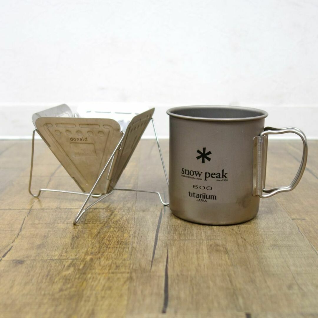 スノーピーク snowpeak チタンシングルマグ600 焚火台型