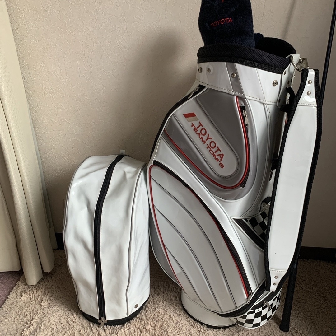 ゴルフ豪華エナメルキャディバッグ TOYOTA TOM'S の通販 by プー's